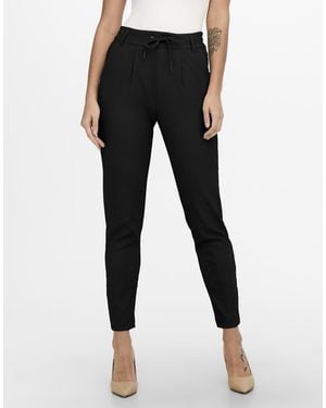 ONLY Pantaloni Slim Con Dettaglio Annodato Neri - Nero