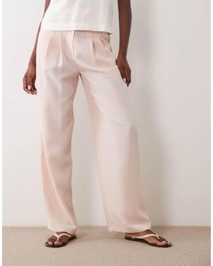 Miss Selfridge Tailored Wide Leg Trouser - Pink