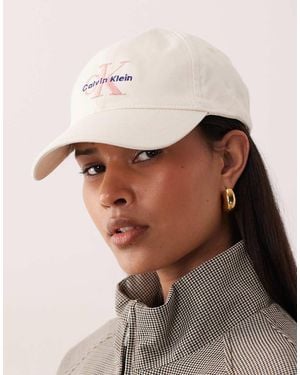 Calvin Klein Jeans Embroidered Monologo Baseball Cap - Brown