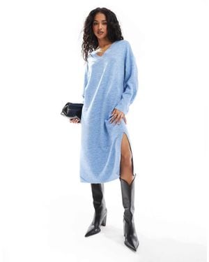 Vero Moda Vestito Midi Oversize - Blu
