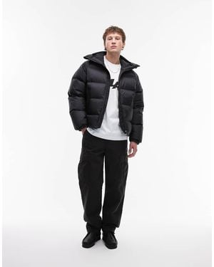 ARKET Sporty Down Jacket With Hood - Black