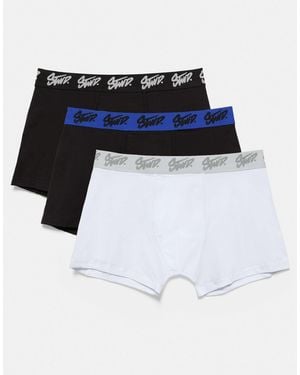 Pull&Bear 3er-pack boxershorts - Schwarz
