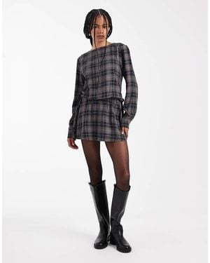 ASOS Drop Waist Draped Mini Dress - White