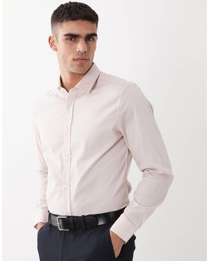 ASOS Slim Textured Dress Shirt - Gray