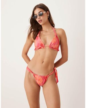 Wild Lovers Bella Vista Triangle Bikini Top - Red