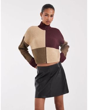 ONLY Faux Leather Mini Skirt - Natural