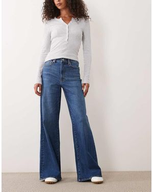 GOOD AMERICAN Good Waist Palazzo Jeans - Blue