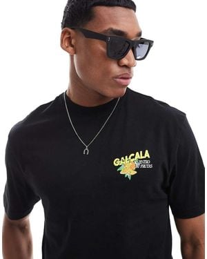 River Island Occhiali Da Sole Neri Gommati - Nero