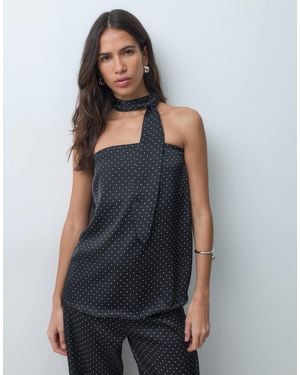 Vero Moda Scarf Detail Bandeau Top Co-ord - Grey