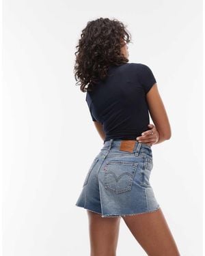 Levi's Ribcage Denim Shorts - Blue