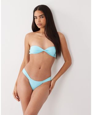 Oh Polly Cheeky Bikini Bottoms Co-Ord - Blue