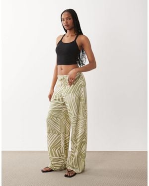 JDY Tall Pull On Pants - Natural