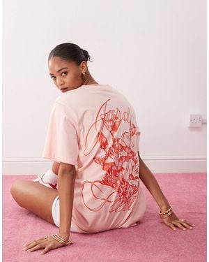 Monki – oversize-t-shirt - Pink