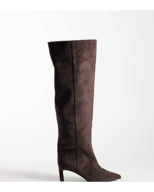 SIMMI Simmi London Stivali Al Ginocchio Classici A Punta Cimarron Wide Fit - Marrone