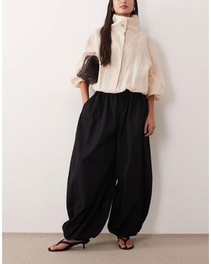 ASOS Cotton Balloon Pants - Black