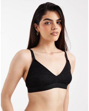 Mama.licious Mamalicious Maternity Soft Nursing Bralette - Black