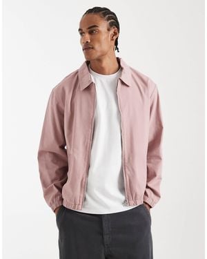 ASOS Cotton Harrington Jacket - Pink