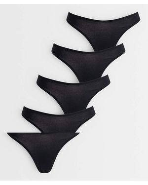 ASOS Pack De 5 Tangas Negros