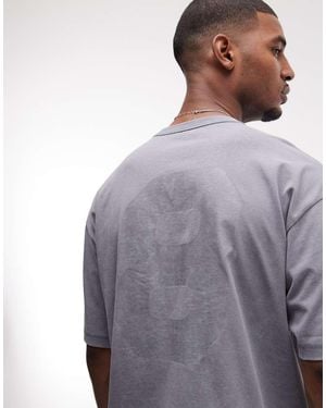 ASOS Heavyweight Oversized T-shirt With 8 Graphic - Purple