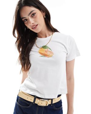 JJXX – knapp geschnittenes t-shirt - Weiß