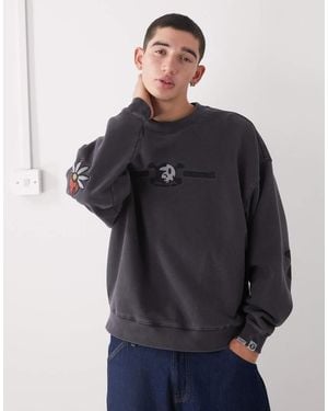 Aape By A Bathing Ape Aape By A Bathing Ape X Erased Oversized Sweatshirt - Blue
