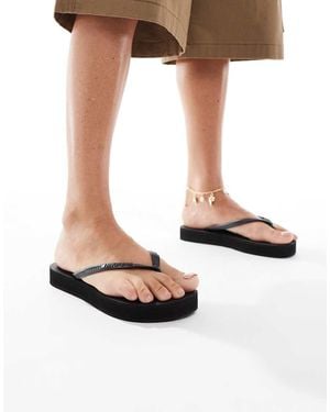 Havaianas Small Teenslippers Met Plateauzool - Wit