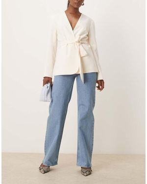 SELECTED Vaqueros Azul Claro De Pernera Ancha Alice De