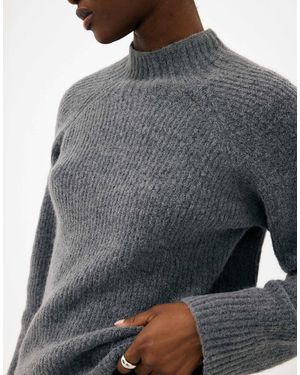 NA-KD Strickpullover mit rollkragen aus alpaka-mix - Grau