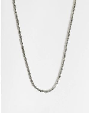 ASOS Multi Link Rope Chain Necklace - White