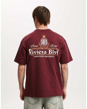 Cotton On Cotton On Box Fit Graphic T-Shirt - Red