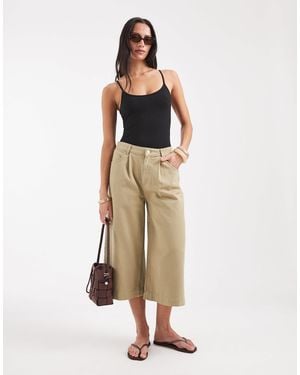 ASOS Longline Bermuda - Natural