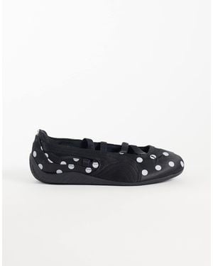 PUMA Speedcat Polka Dot Ballet Flats - Black
