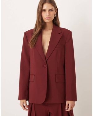 Mango Dani Oversized Blazer Co-ord - Red