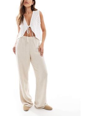 JJXX Linen Blend Pants - White