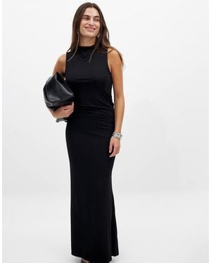 NA-KD Soft Line Maxi Skirt - Blue