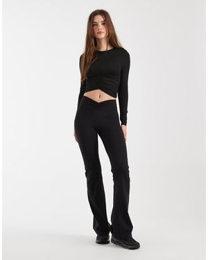 Cotton On Ultra Luxe Invisible Scrunch Flare leggings - White