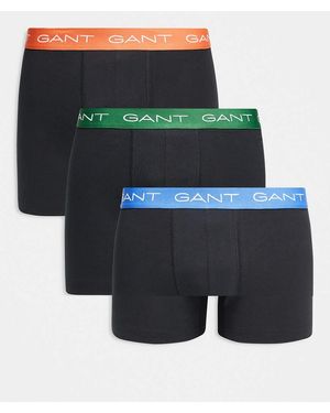 GANT 3-pack Boxer Brief With Contrast Colour Waistband - Black