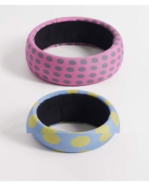 Reclaimed Vintage Confezione Da 2 Bracciali Rigidi - Viola