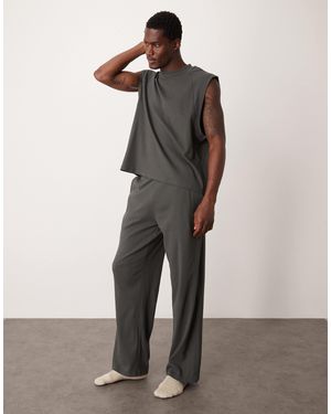 ASOS Capsule collection – lounge-set aus oversize-tanktop und hose - Blau