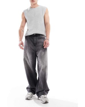 Pull&Bear Super Baggy Jeans - Grijs