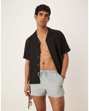 Calvin Klein Logo Swim Shorts - Grey