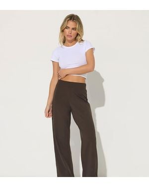 PixieGirl Petite Wide Leg Yoga Trousers - White