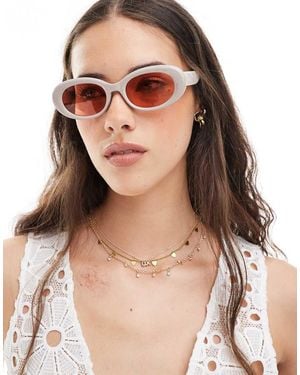 Aire Gafas De Sol Color Topo Ovaladas Con Lentes Rosas Epsilon De - Marrón