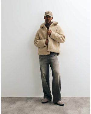 ASOS Oversized Coachjack Van Borg - Naturel