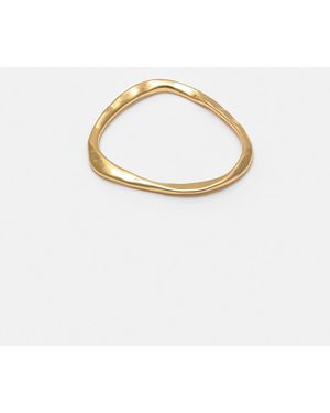 Pull&Bear Pack Of 3 Irregular Bracelets - Metallic