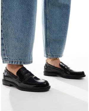 SEQWL Cadillac Tie Detail Shoes - Blue