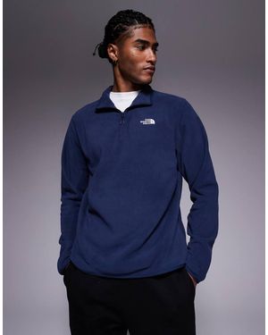 The North Face Glacier 100 1/4 Zip Fleece - Blue