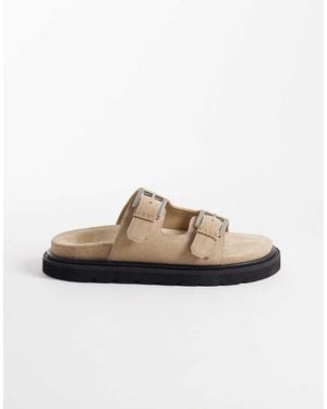 Walk London Budapest Double Strap Sandal - Natural