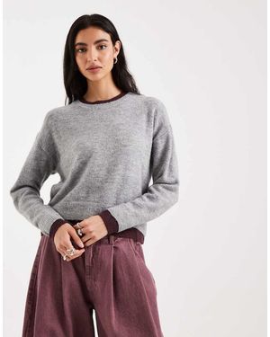 Mango Teen Knitted Jumper - Grey