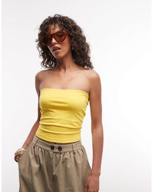 Collusion Double Layer Bandeau Top - Yellow